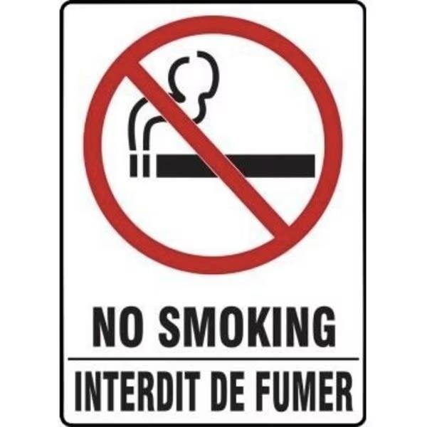 Accuform BILINGUAL SAFETY SIGN NO SMOKING FBMSMK982VS FBMSMK982VS - main